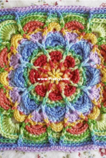 MadMadme - Charissa Ragsdale - Flower Puddles Motif and Granny Square