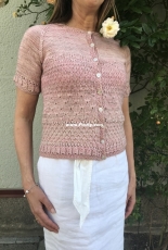 Scrap book cardigan Adults by Anne B Hanssen