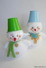 Victoria Kuchina - Snowman with bucket -  Russian - Free