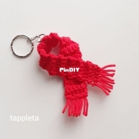 Tappleta - Tanya Tappleta - Mini Red Scarf Keychain