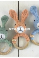 Stip en Haak - Herriët van de Wiel - Rabbit Snuf Rattle - Translated - Danish - Free