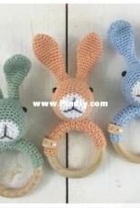 Stip en Haak - Herriët van de Wiel - Rabbit Snuf Rattle - Translated - Danish - Free