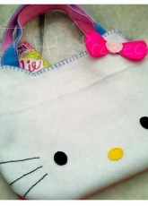 My Little Projects-Felt Hello Kitty Face Bag -Free Pattern