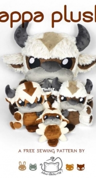 Sew Desu Ne? - Choly Knight - Appa Plush - Machine Embroidery Files - Free