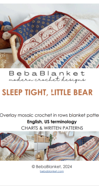 Beba Blanket - Daiga Talentiene - Sleep Tight Little Bear - English US
