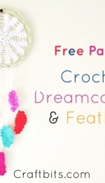 Craftbits - Shellie Wilson - Crochet Feather Dreamcatcher Pattern - Free
