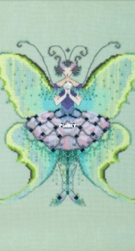 Designs by Nora Corbett - Fluttering Fashion NC311 Luna Moth XSD