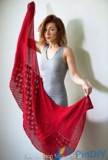 Expression Fiber Arts-Autumn Cascade Shawl by Jennifer Matlock