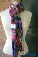 Sock Yarn Scarf by Donna Higgins-Free