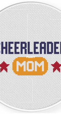 Daily Cross Stitch - Cheerleader Mom