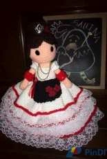 Amigurumis de la Casa de los Tejidos de Mamá Gallina - Romina Garza - Jarocha Doll- Spanish