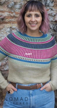 Nomad Stitches - Sandra Gutierrez - Lagom Pullover