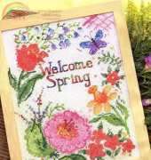 Welcome Spring by Tina Wenke from Cross Stitcher 170 XSD