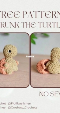 CrochetCroChey - Cheyenne - No Sew Trunk The Turtle - Free
