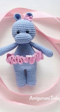 Amigurumi Today - Unknown Designer - Cuddle Me Hippo - Free