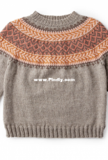 Cumberland Knit Yoke Sweater by Nicole Winer - Free
