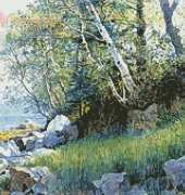 Artecy Cross Stitch North East harbour Maine by William Stanley Haseltine