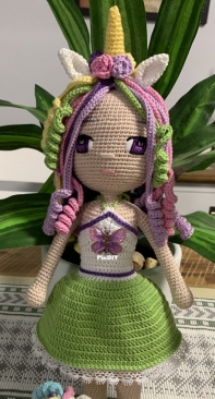 Unicorn Doll and her unicorn toy