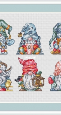 Green Terrace - Winter Gnomes 6 by Elena Lartsova