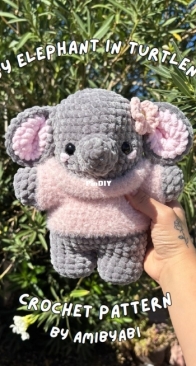 Ami by Abi - Abigail Hernandez - Baby Elephant in Turtleneck
