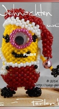 Perlentiere weihnachts Minion