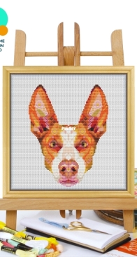 Awesome Pattern Studio - CS2234 - Mandala Ibizan Hound XSD