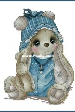 Bunny Baby in Blue by Svetlana Sichkar XSD