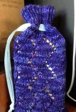 Eight of Yarnovers Drawstring by Rachel Gogan-Free