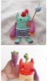 Amigurumi By Güli - Gülizar Ekiz - BonBon the Monster - Free