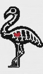 Sugar Skull Flamingo by Magic Maus Menagerie PCS + XSD