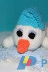 kleinerMond80 - Sandy Gellner - Little Snowman with Snuggling Star Pillow - English and German - Free