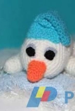 kleinerMond80 - Sandy Gellner - Little Snowman with Snuggling Star Pillow - English and German - Free