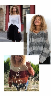 Super Fashionable Mohair Oversized Shirt by Knit Factory - Russian