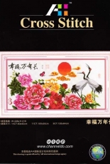 AH Design Cross Stitch 011100 - Blossoms and Cranes