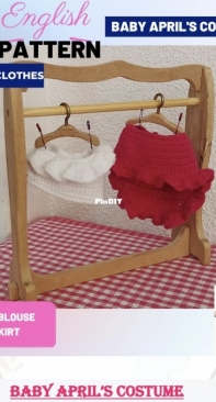 April Crochet - Nevaser - Baby Aprils Costume Crochet Blouse and Skirt