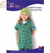 Cabled Sweater Dress & Hat-emotiveyarns