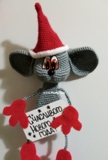 Darya Aksenova - Christmas Mouse Magnet - Russian - Free