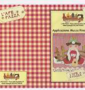 LApe Pazza-Applicazione Mucca Rina seduta/italian