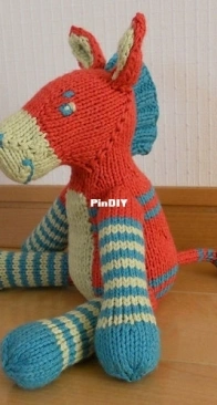 Zonkey Knitted Toy by Cara Designs - Cara Key