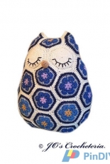 JOs Crocheteria- Maggie the Owl Pillow - Spanish - Translated
