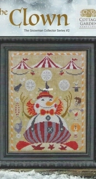 Cottage Garden Samplings CGS-1097 The Snowman Collector Series 2 - The Clown PCS PCS + XSD