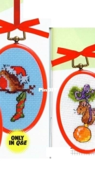 Christmas Minis - Goose, Robin, Mouse, Hedgehog by Margaret Sherry from Quick & Easy 120 PCS + XSD