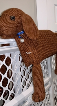 My first dog lovey, and the dog I was matching!