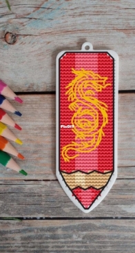 Dragon Pencil Ornament by Nadezhda Prohorova - Free