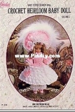 Paradise Publications P015 Crochet Heirloom Baby Doll Vol. 2 - 1850 Southern Belle - Russian Translated