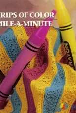 Annies Attic - Annies Crochet Quilt and Afghan Club - Deborah Levy Hamburg - Strips of Color Mile a Minute Afghan