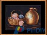 Zolotoe Runo SJ-004 - Basket With Balls - СЖ-004 Корзина с клубками