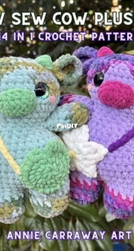 Annie Carraway Art - Annie Carraway - Low Sew Cow Plushies