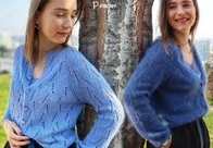 Sweater with blouse charm by Tanya Odintsova - Russian