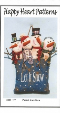 Happy Heart Patterns - HHF-477 - Packed Snow Sack